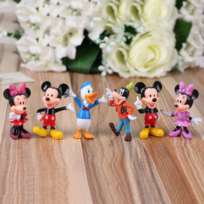 Kit 6 Bonecos Mickey e sua Turma